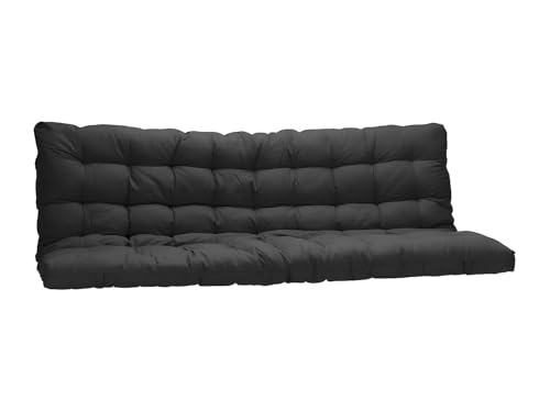 Vente-unique - Futon 135 x 190 cm spécial Banquette lit ép.10cm - Noir - MODULO