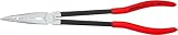 KNIPEX Szczypce płaskie montażowe z profilem poprzecznym z tworzywa sztucznego, powlekane 280 mm, 28 81 280