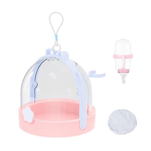 Portador para hámsteres con botella de agua ideal para viajes de camping al aire libre 2