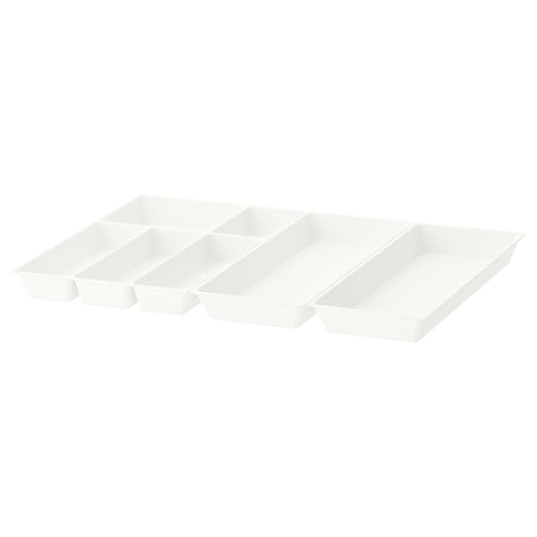 ProTuning UPPDATERA Range-couverts / 2 plateaux à ustensiles, blanc, 72 x 50 cm