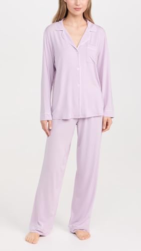 Image of Eberjey Gisele Classic Women's Pajama Set | Long Sleeve Shirt + Long Pants