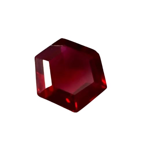 6-8 Ct Natural Red Ruby Hexagon Cut Certified Loose Gemstone Unique Collectible Gems Stone for Making Jewelry