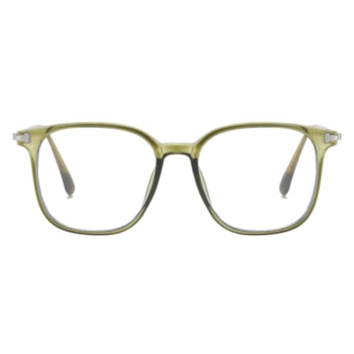 Image of Shiratori Square Blue Light Blocking Glasses for Women Men, Lightweight Frame Anti Eyestrain Computer Glasses