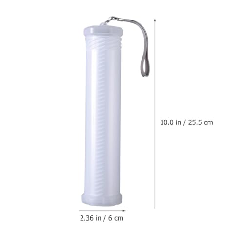 Image of Operitacx Retractable Pencil Holder 2-Pack Portable Telescopic Pen Storage Box Clear Plastic Pen Case Organizer for Art Supplies Paintbrushes Makeup Tools 10.03X2.36X2.36 Inch