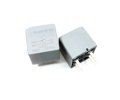 Relé 12V OK2A167740 de 4 pines y 12VDC para conmutación de potencia en circuitos continuos