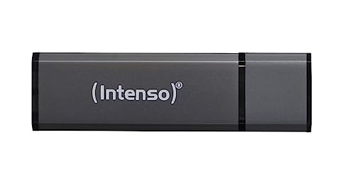 Clé USB 128 Go Intenso Alu Line au design premium en aluminium anthracite brossé
