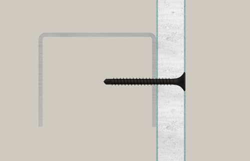 fischer Drywall Screws 3.5 x 55, Special Screw with Drill Tip, Trumpet Head, Fine Thread and Drive Phillips PH, for Mounting Plasterboard on Metal Profiles, Pack of 500 - Image 2