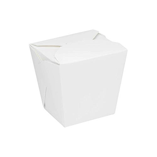 Karat FP-FP26W 26 oz. Paper Take-Out Container - White (Case of 450)