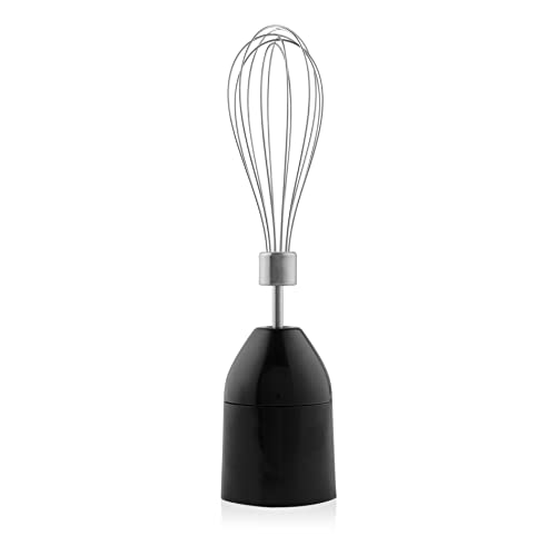 Miniatura 5 de Tristar MX-4829 - Set de batidora, con batidor, picadora y vaso medidor de 700 ml con tapa, Varilla de acero inoxidable, Función turbo, Motor de 1000 W DC, Negro y plateado