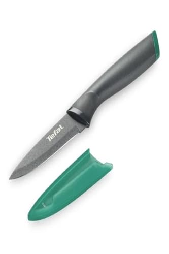 Tefal Fresh Kitchen Gemüsemesser 9 cm, Edelstahl, Anthrazit/Grün, cm, 30 x 10 x 2.9 cm, 1 Einheiten Tefal Fresh Kitchen Gemüsemesser 9 cm, Edelstahl, Anthrazit/Grün, cm, 30 x 10 x 2.9 cm, 1 Einheiten