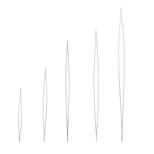LEYILE 5 Curved Beading Needle Set Stainless Steel Beading Tools Versatile Beaded Threading Pins Jewelry Making Supplies, 15* 11* 1cm