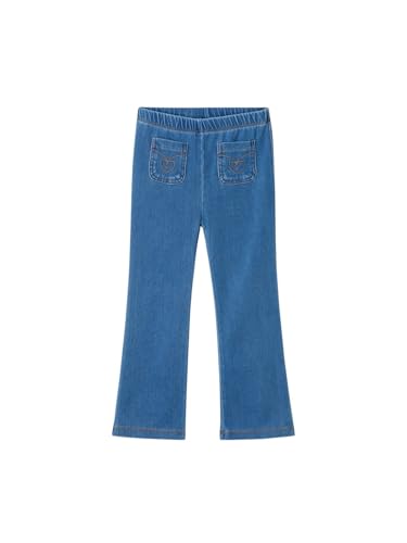 Mayoral Knit Denim Flare Leggings for Girls Medium
