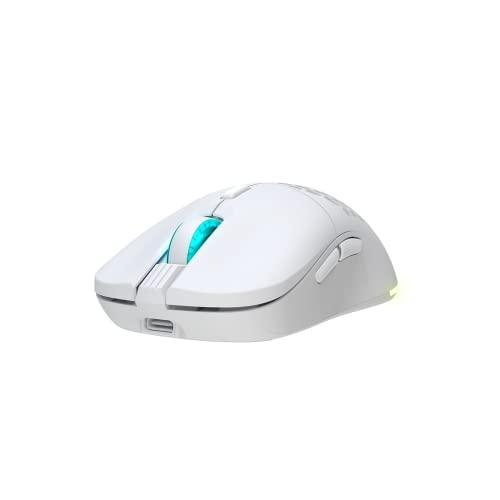 NEWSKILL Arakne Elite Ivory Ratón RGB Profesional Gaming Wireless 16.000 dpi con Diseño Ambidiestro