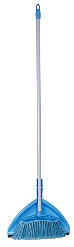 Sophisti-Clean Total Sweep Broom and Dustpan Set for Kitchen and House Cleaning, For