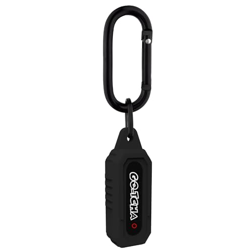 Chanvoo Silicone Case for Go-Tcha with Keychain Carabine (Black)