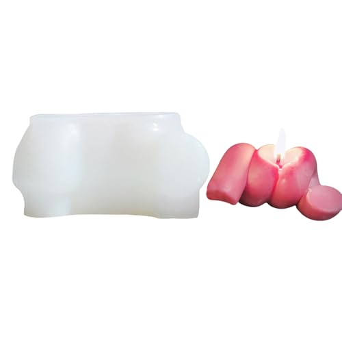 Ldabrye Moule en silicone tressé en forme de corde pour savon en résine époxy, gâteau, fondant, chocolat, décoration de mariage