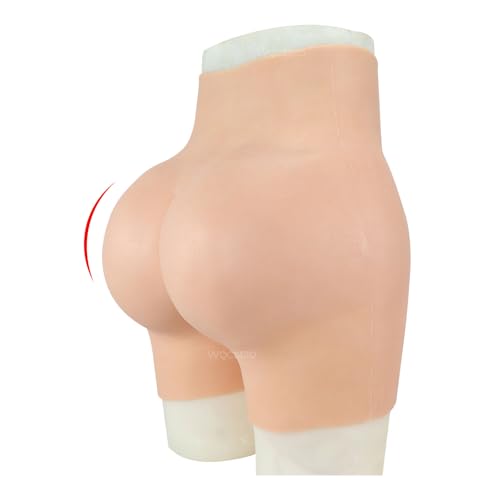 WQCMZO Crossdresser Silicone Realistic Vagina Panties Fake Pussy Butt Padded Push Hiding Gaff Boxer Briefs for Transgender Color 1 Upgrade