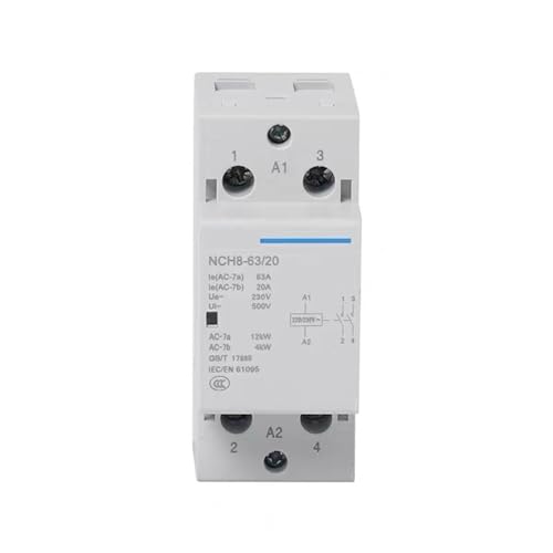Contacteur compact AC 220V format mini NCH8 à quatre phases de coupure