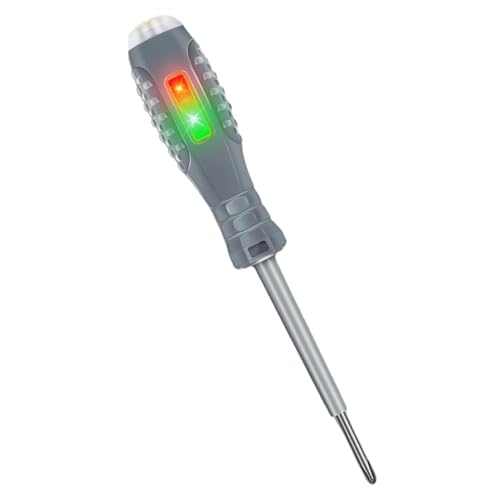 電気テスターペン | ノンタッチ検電器 | 電気非接触電圧テスターペン | ダブルライト測定電気ペン&ドライバー | 電流電源回路活線電気技師テスター - AC/DC回路検出用の電流電源回路活線電気技師テスター
