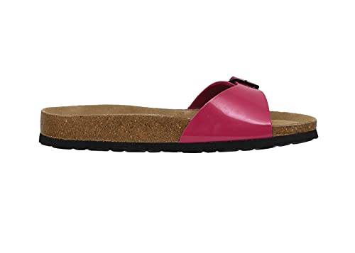CUSHIONAIRE Women's Luca Cork footbed Sandal with +Comfort4