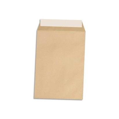 ETL-900257 Boîte de 250 Pochettes autoadhésif 90 g Format 260 x 330 Kraft Brun