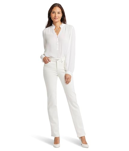 NYDJ Women's Marilyn Straight in Winter White