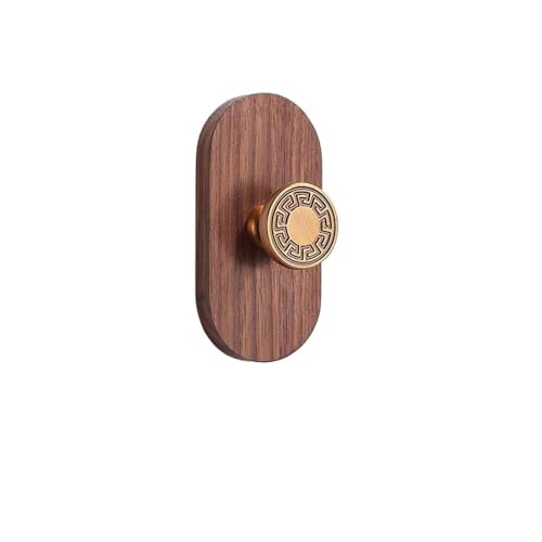 LICONG-2020 Perchero colgante Gancho de madera maciza for colgar ropa, Top montado en la pared y estante for sombreros, gancho for, almacenamiento for dormitorio(Medio)