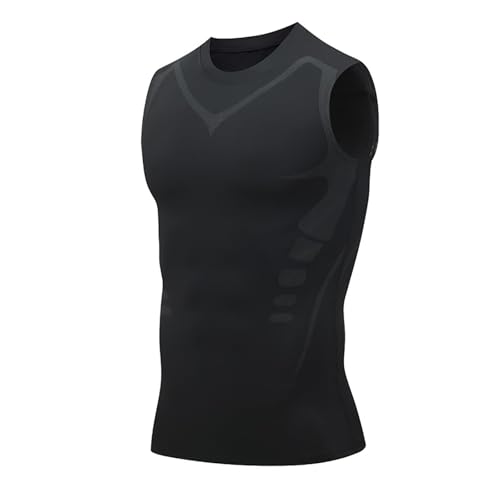 Shirt, Breathable compression shirt men, Shaping Sleeveless Slimming Tummy Control Tanks for Muscle Definition