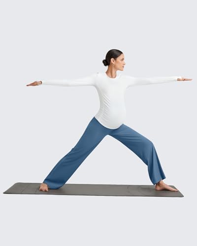 Image of G4Free Women's Maternity BareFeel Wide Leg Yoga Pants