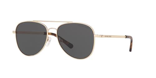 Michael Kors MK1045 San Diego Sunglasses, Light Gold/Dark Grey Solid, 56 mm2