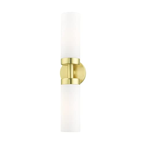 Image of Livex Lighting, 15072-12, Aero, ADA Vanity Sconce, Satin Brass