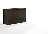 Night & Day Furniture Orion Murphy Cabinet with Mattress (Chocolate, Full)