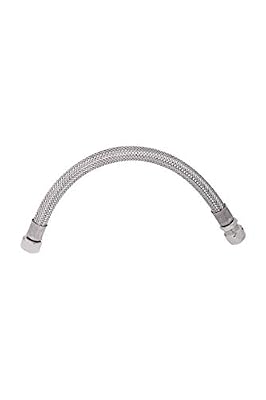 SOMATHERM FOR YOU - Flexible sanitaire raccordement écrou tournant droit Femelle 15/21 (1/2') - raccord bicône droit pour tube cuivre diamètre 12 - Longueur 30 cm - DN8