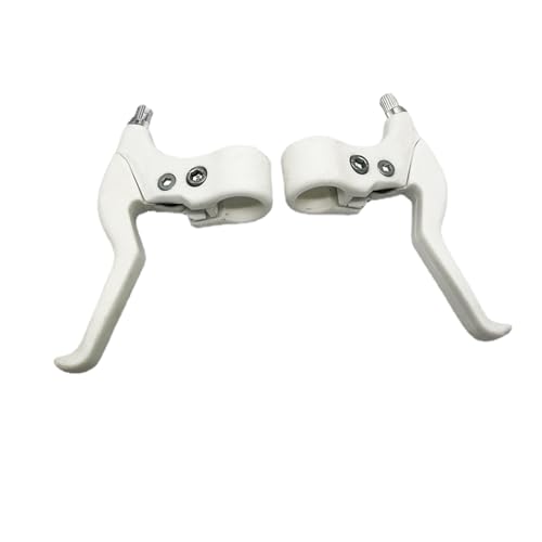DSOPV 1 paio di leve del freno per bicicletta, tutte bianche, a due dita, per mountain bike, bici da strada, bici pieghevoli