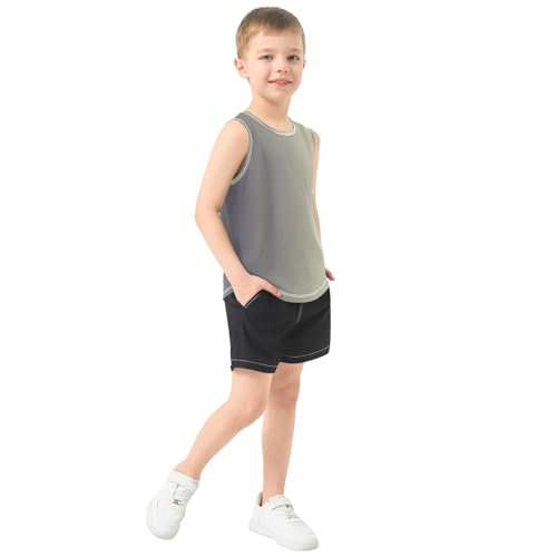 J JOYSAY Orange Gradient Boys Tank Top Sleeveless Muscle Shirts Quick Dry Kids T-Shirts 3-15T4