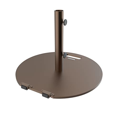 Image of Midtown Umbrellas Round 2 - Base with Wheels, Up to 55 lb Capacity, Bronze