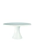 BIA Cordon Bleu - 12' x 6.25' White Porcelain Round Cake Stand