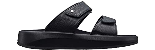 JOYA Vienna II Black - Damen Sandalen aus gewalktem Leder - 42