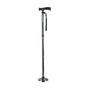 HurryCane Freedom Edition Foldable Walking Cane with T Handle
