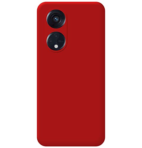 Silicone Liquid Ultra Soft Case for Oppo Reindeer 8T 4G Red - Image 2