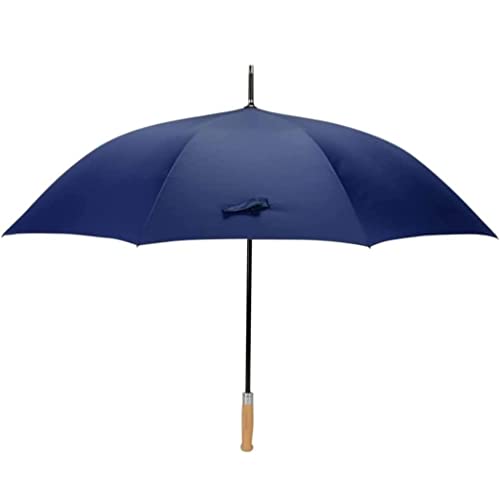 Parapluie de golf coupe-vent grand bâton avec auvent ventilé imperméable noir de 95cm