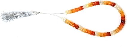 Kashish Gems & Jewels Naturalne koraliki z meksykańskiego opalu ognistego z gładkimi guzikami, jakość AAA, jeden sznurek, 20 cm, 6 do 6,2 mm, waga: 9,40 g, pochodzenie: Meksyk, tworzenie biżuterii