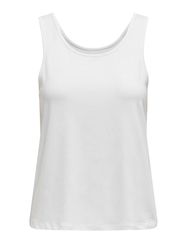 ONLY Damen Onlmoster S/L Tank Top JRS, Weiß, XS