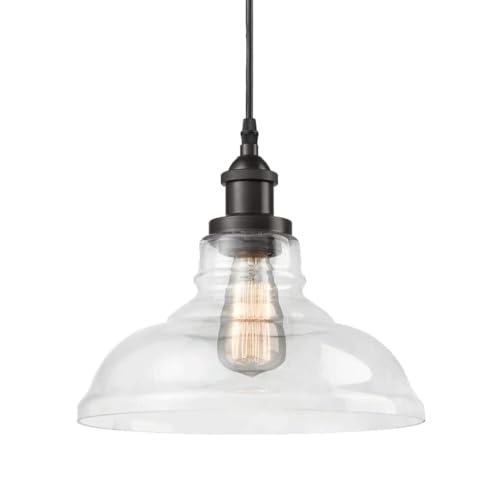 Lámpara de la transmisión de vidrio colgante luz industrial de techo con altura ajustable