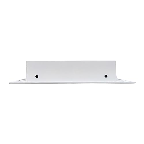 Image of BUILDMART - 24x8 White Modern AC Vent Cover - Decorative Air Vent - Standard Linear Slot Diffuser - Register Grille for Ceiling, Walls & Floors - Texas Buildmart