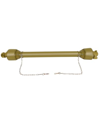 SCITOO Yellow 43-70.5 PTO Shaft 1-3/8 PTO Drive Shaft 6 Splines Both Ends PTO Driveline Shaft Series 4 PTO Shaft without Slip Clutch Fit For Bush Hog Finish Mower Tractor