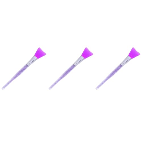 FRCOLOR 3pcs Silicone Face Mask Brush Face Mask Makeup Makeup Mask Brush Set Skin Care Beauty Tool, lilax3pcs, 17*3cmx3pcs