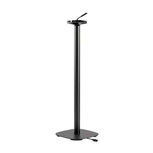 Vogel's SOUND 4301 Lautsprecher Ständer für Sonos One (SL), Integriertes Verlängerungskabel, Höhe: 82 cm, Max. 5 kg, Schwarz, 1 Standfuß