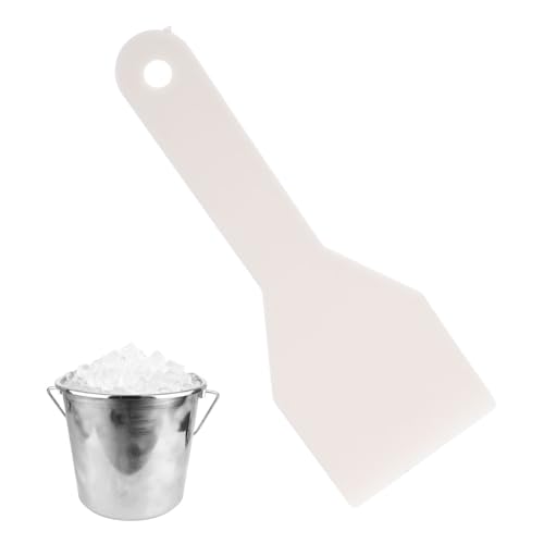 HEANUJJ Pala Quitahielo de Plástico Blanca para Frigorífico y Congelador Raspador Plano Portátil para Descongelar Hielo en Cocina Doméstica Utensilio Práctico y Seguro Fácil de Usar