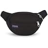 JanSport Fifth Avenue Fanny Pack Crossbody Bags for Women, Men - Stylish, Durable Waist Bag with Adjustable Belt, Main Zippered Pocket, Quick Stash Pocket - Travel Essentials - Black